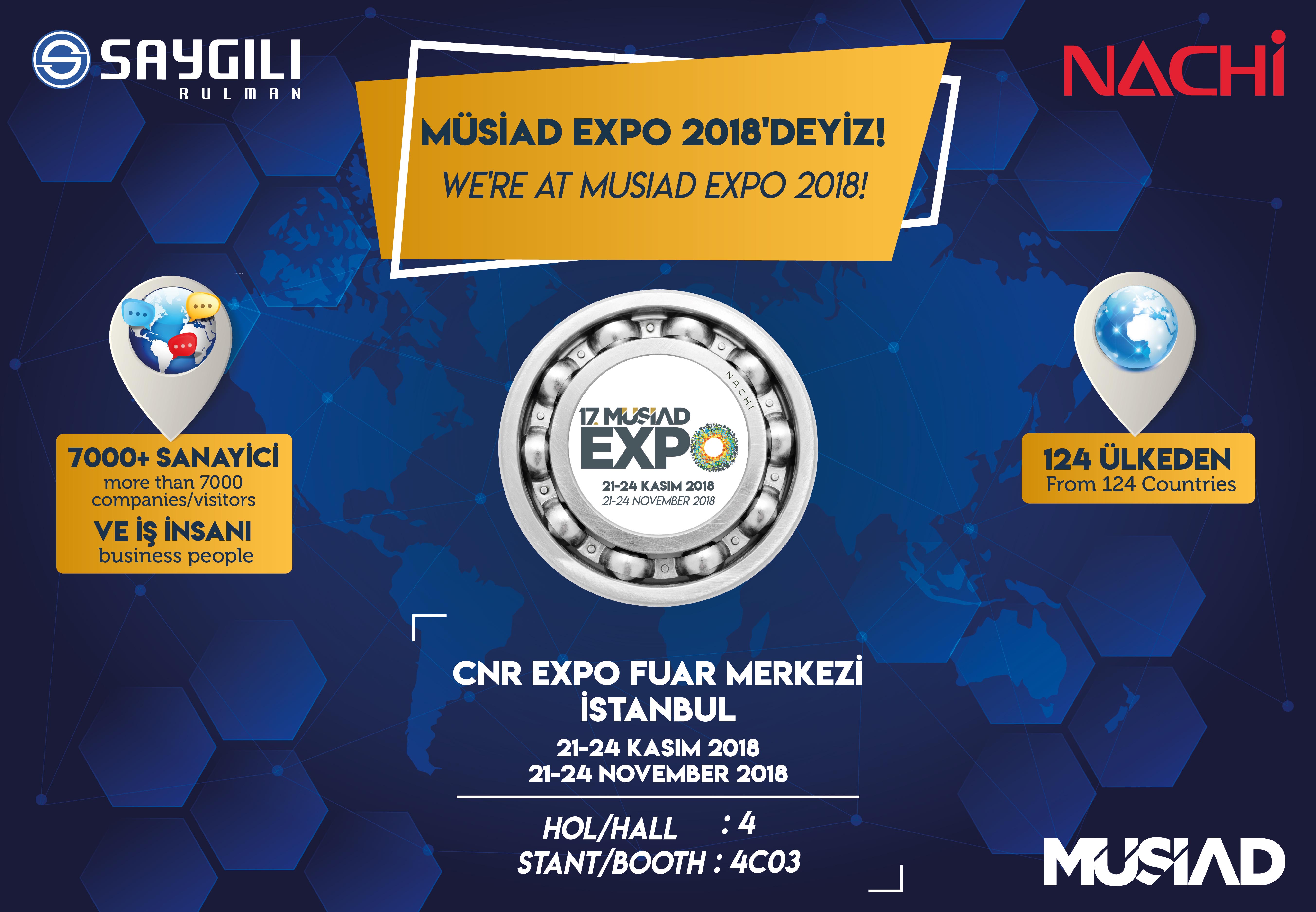 MÜSİAD EXPO 2018'DEYİZ!